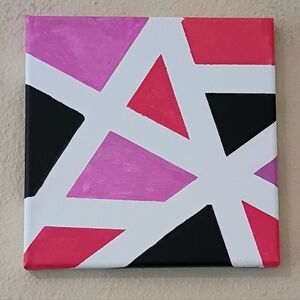 Handmade Handpainted Abstract Wall Decor 8x8"